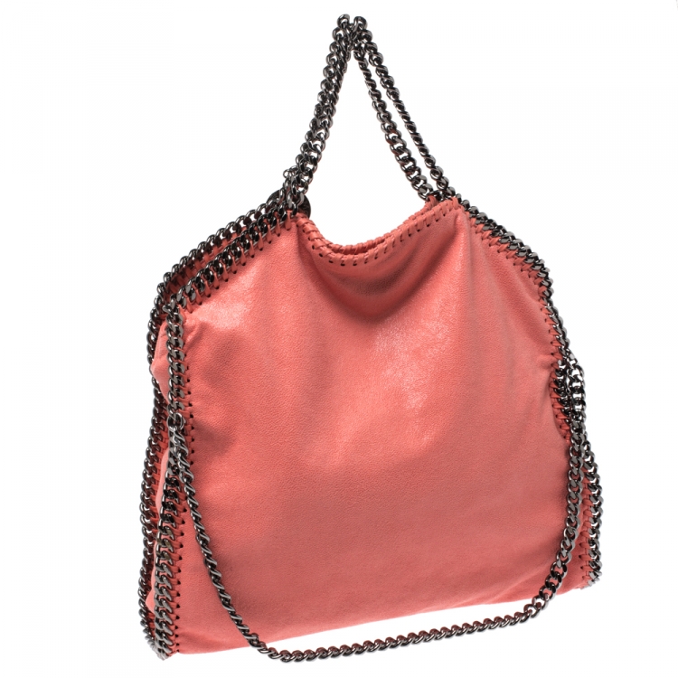 مملوكة مسبقًا Stella McCartney Orange Faux Leather Small Falabella Tote