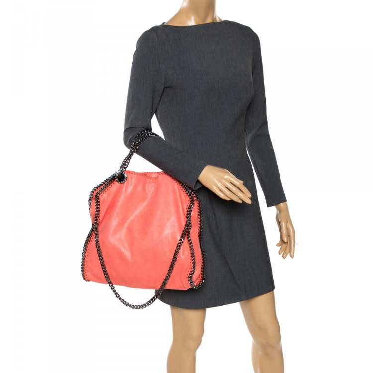 مملوكة مسبقًا Stella McCartney Orange Faux Leather Small Falabella Tote