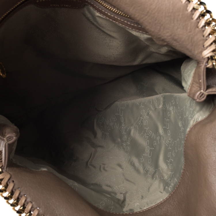 Pre Owned Stella McCartney Beige Faux Leather Small Falabella Tote