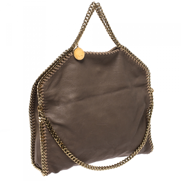 Pre Owned Stella McCartney Beige Faux Leather Small Falabella Tote