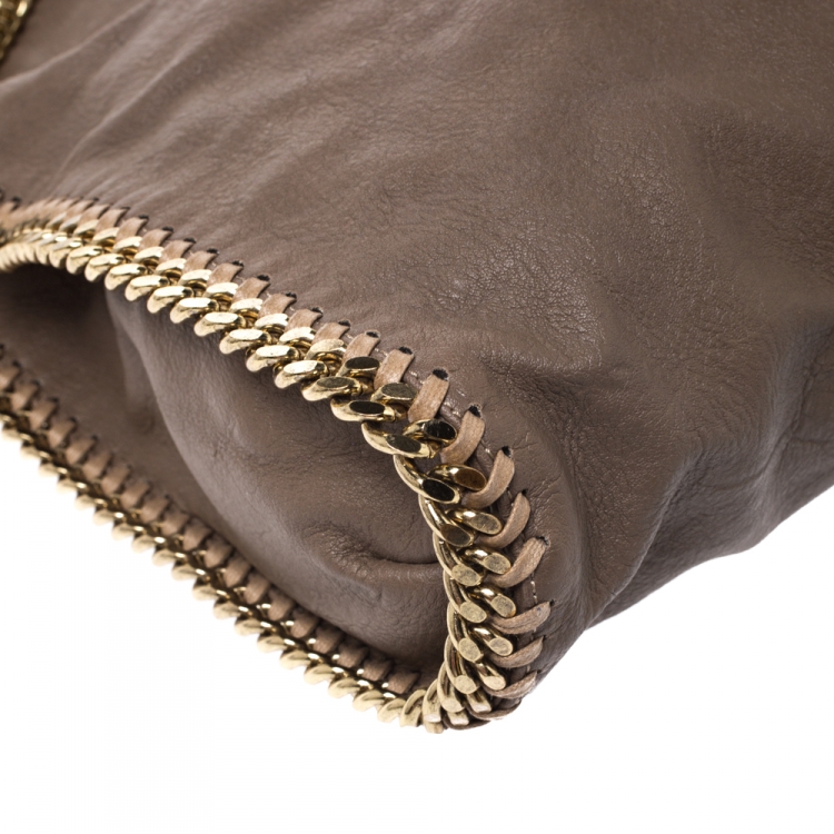 Pre Owned Stella McCartney Beige Faux Leather Small Falabella Tote