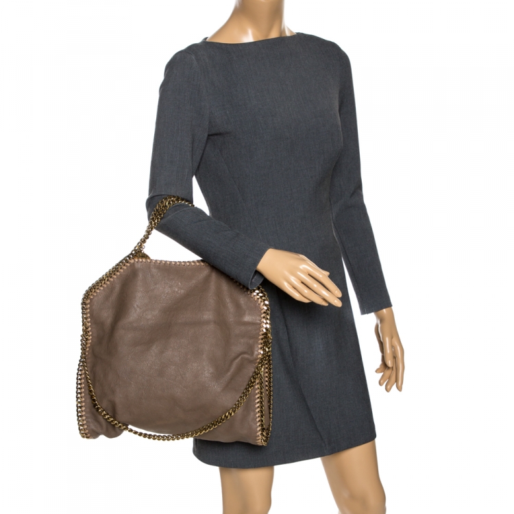 Pre Owned Stella McCartney Beige Faux Leather Small Falabella Tote