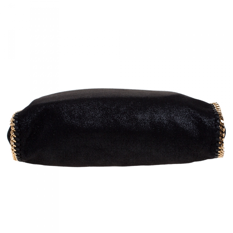 Pre Owned Stella McCartney Black Faux Leather Small Falabella Tote