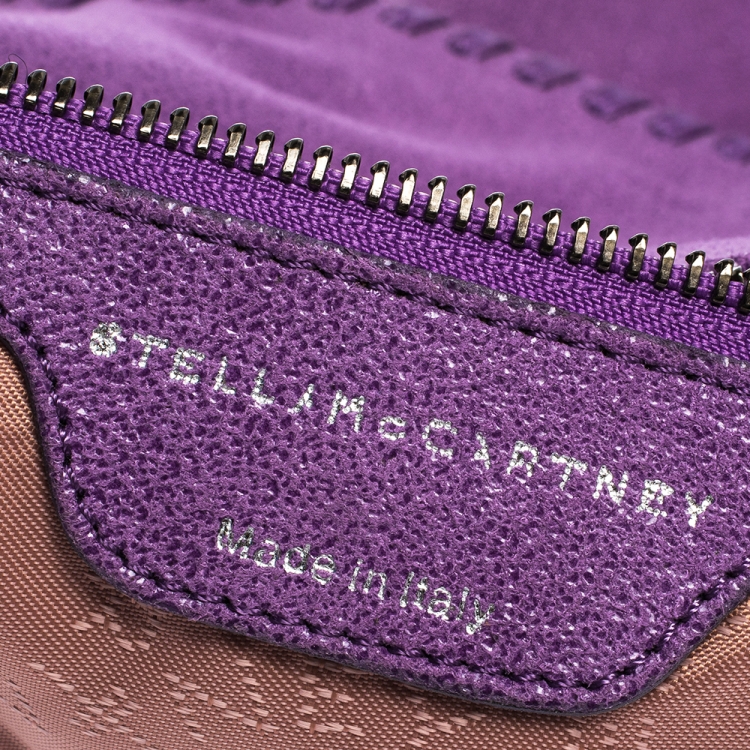 Pre Owned Stella McCartney Purple Faux Leather Small Falabella Tote