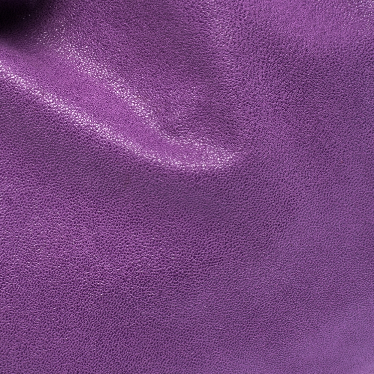 Pre Owned Stella McCartney Purple Faux Leather Small Falabella Tote