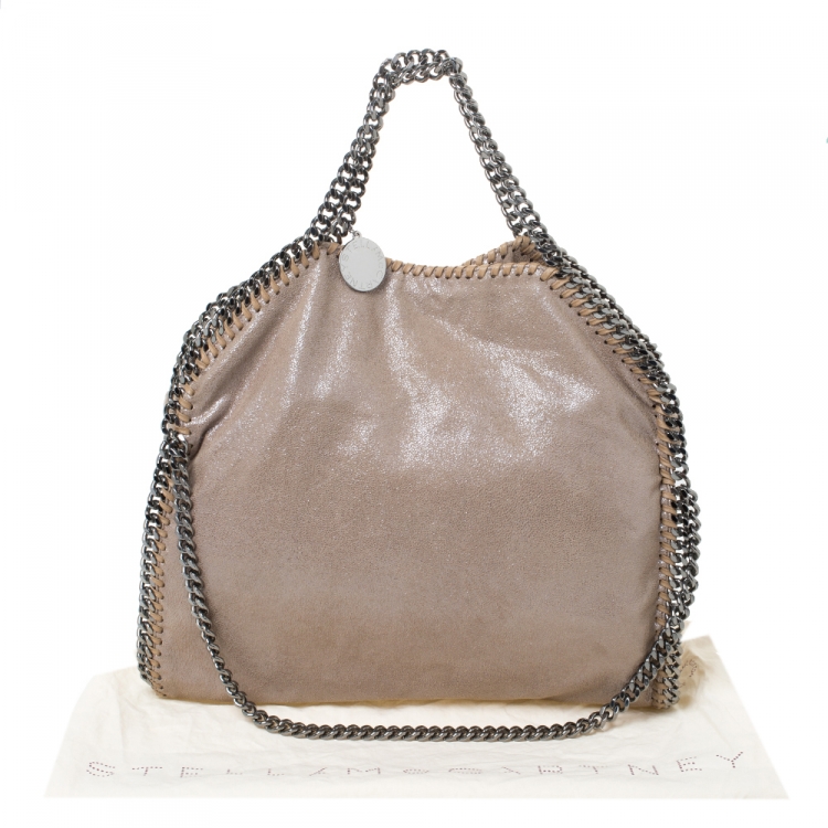 Pre Owned Stella McCartney Beige Faux Leather Small Falabella Tote