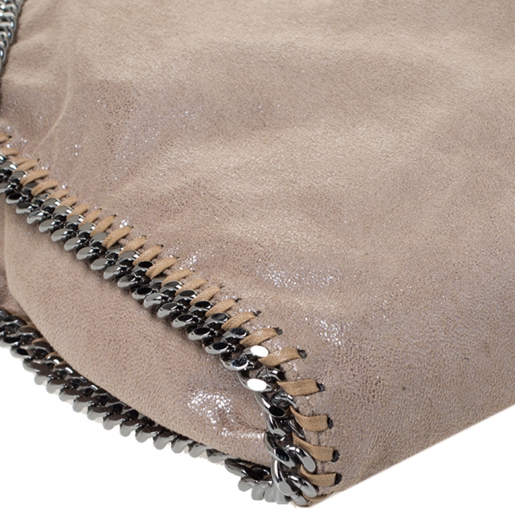 Pre Owned Stella McCartney Beige Faux Leather Small Falabella Tote
