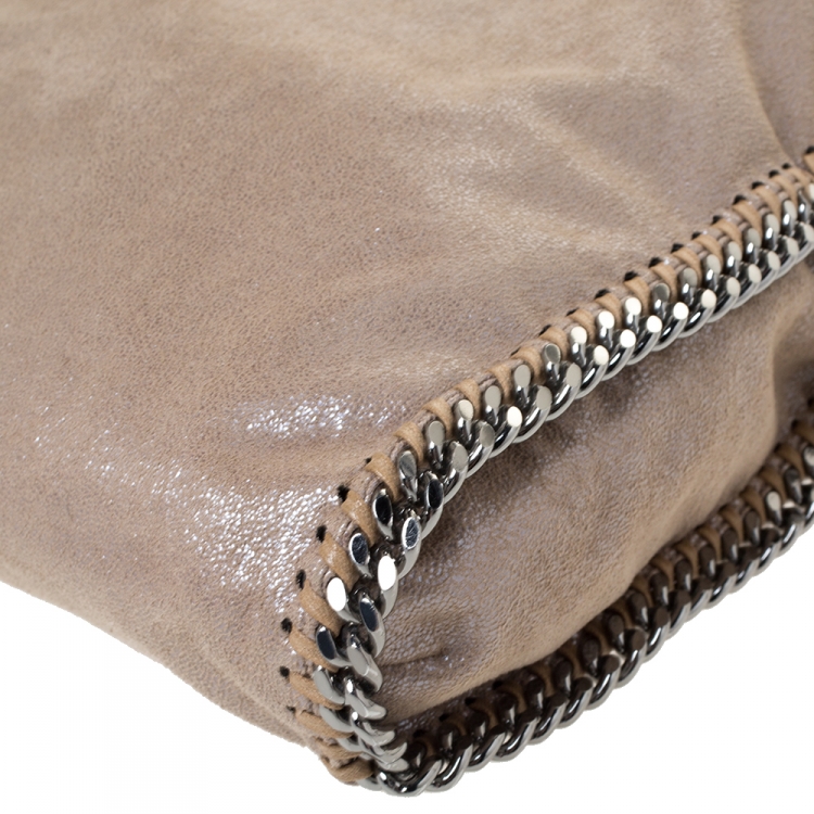 Pre Owned Stella McCartney Beige Faux Leather Small Falabella Tote