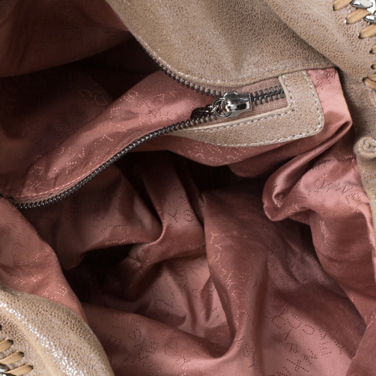 Pre Owned Stella McCartney Beige Faux Leather Small Falabella Tote