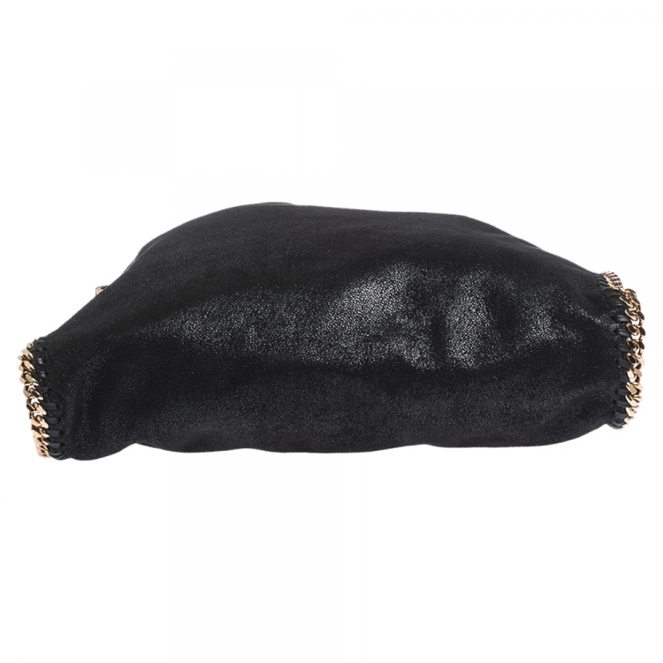 Pre Owned Stella McCartney Black Faux Leather Small Falabella Tote