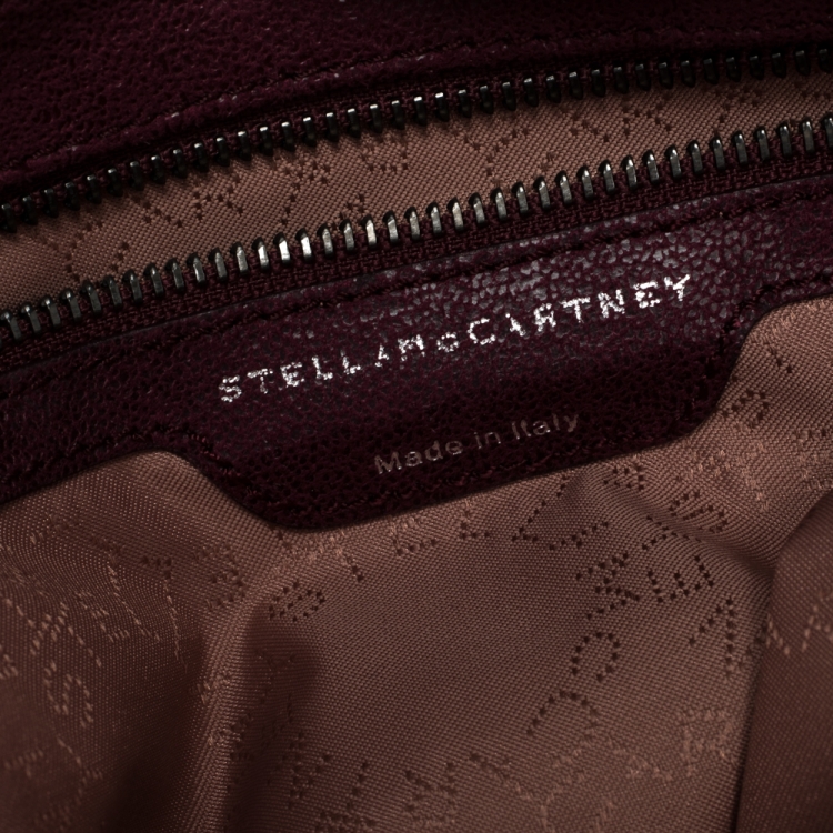Pre Owned Stella McCartney Purple Faux Leather Small Falabella Tote