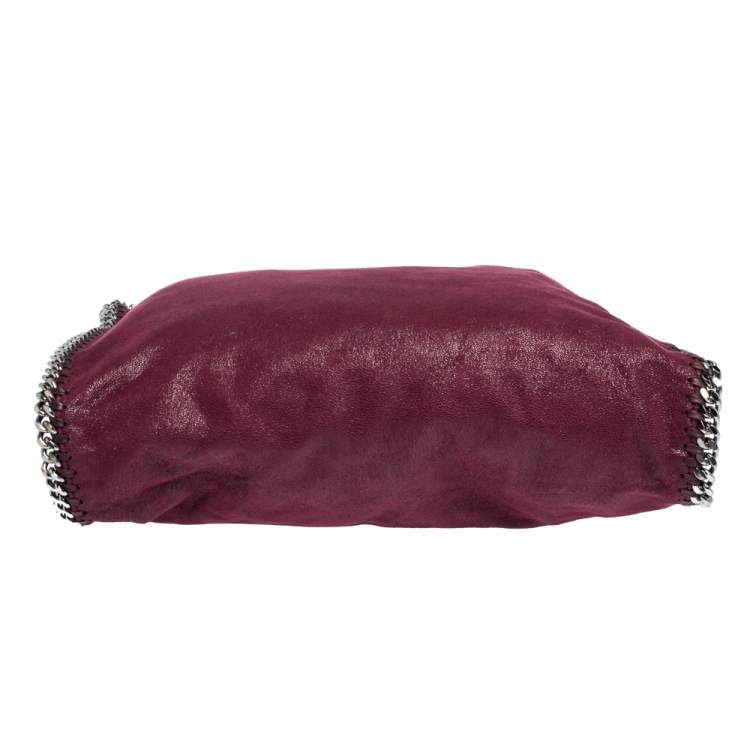 Pre Owned Stella McCartney Purple Faux Leather Small Falabella Tote