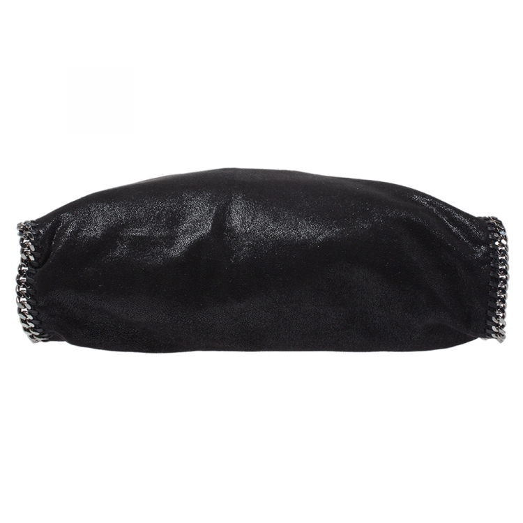 Pre Owned Stella McCartney Black Faux Leather Large Falabella Tote