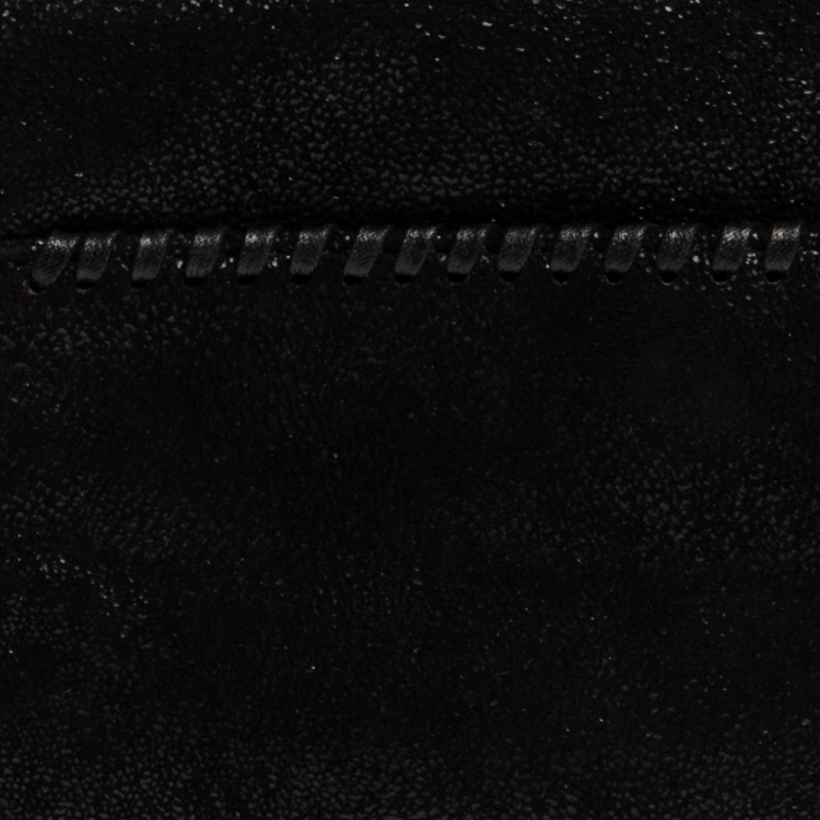 مملوكة مسبقًا Stella McCartney Black Faux Leather Zipper Falabella Crossbody Bag