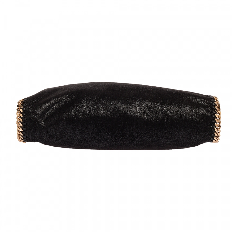 Pre Owned Stella McCartney Black Faux Leather Small Falabella Tote