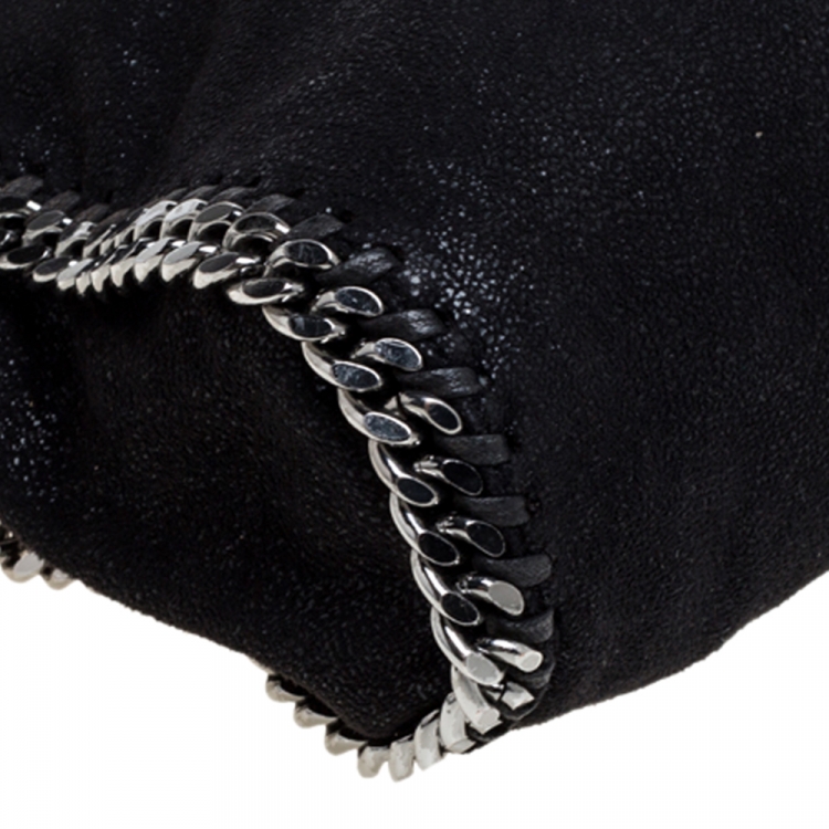 مملوكة مسبقًا Stella McCartney Black Faux Leather Mini Falabella Tote