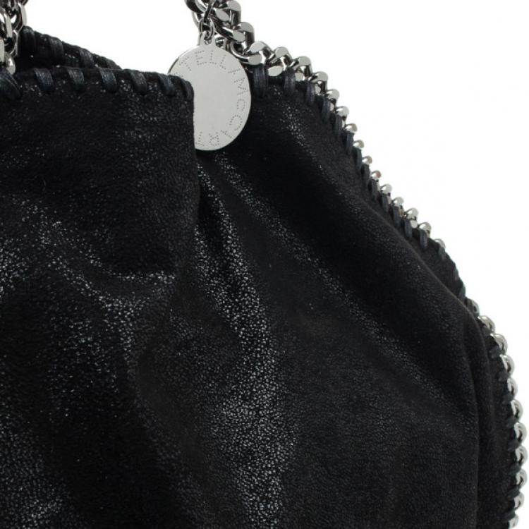 Pre Owned Stella McCartney Black Metallic Falabella Tote