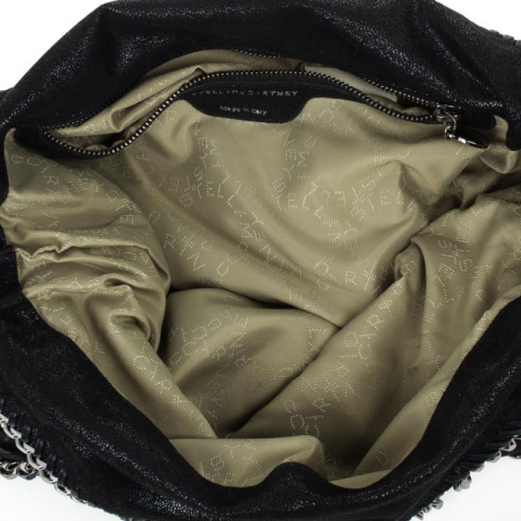 Pre Owned Stella McCartney Black Metallic Falabella Tote