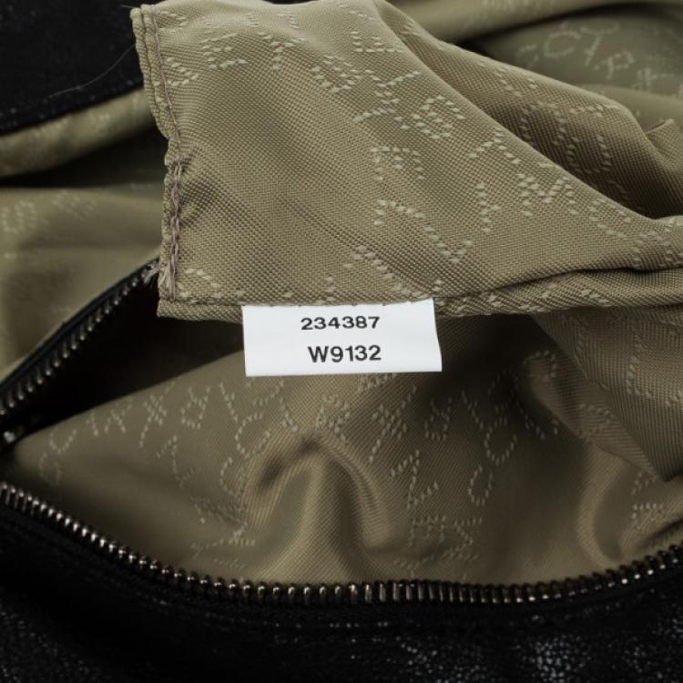 Pre Owned Stella McCartney Black Metallic Falabella Tote