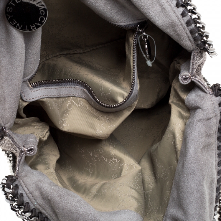 مملوكة مسبقًا Stella McCartney Metallic Silver Tweed Falabella Tote