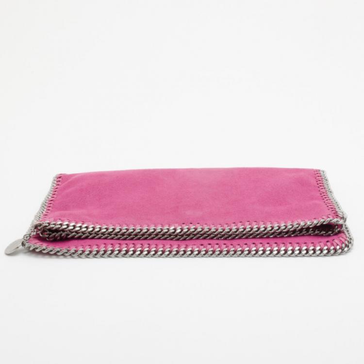 Pre Owned Stella McCartney Pink Fallabella Foldover Clutch