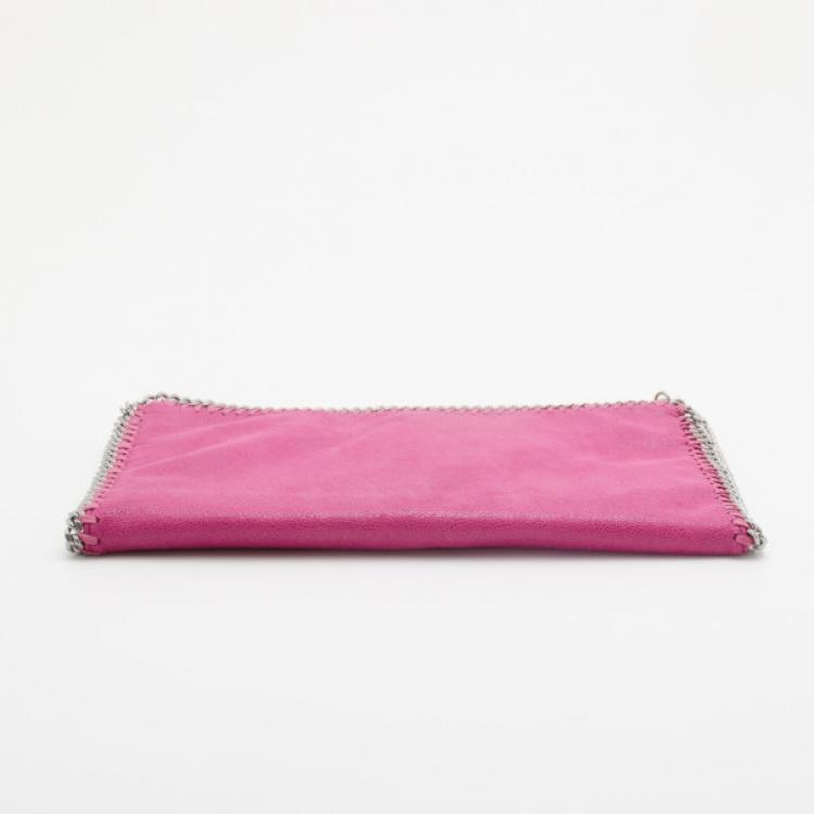Pre Owned Stella McCartney Pink Fallabella Foldover Clutch
