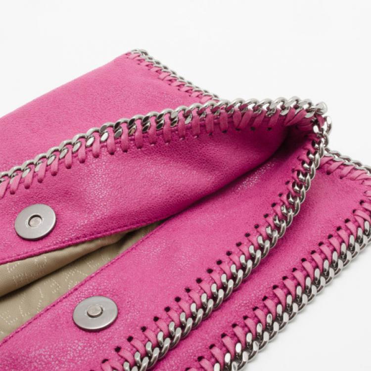 Pre Owned Stella McCartney Pink Fallabella Foldover Clutch