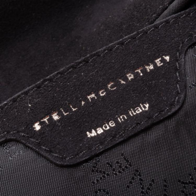 Pre Owned Stella McCartney Black Crochet Small Fallabella Bag 