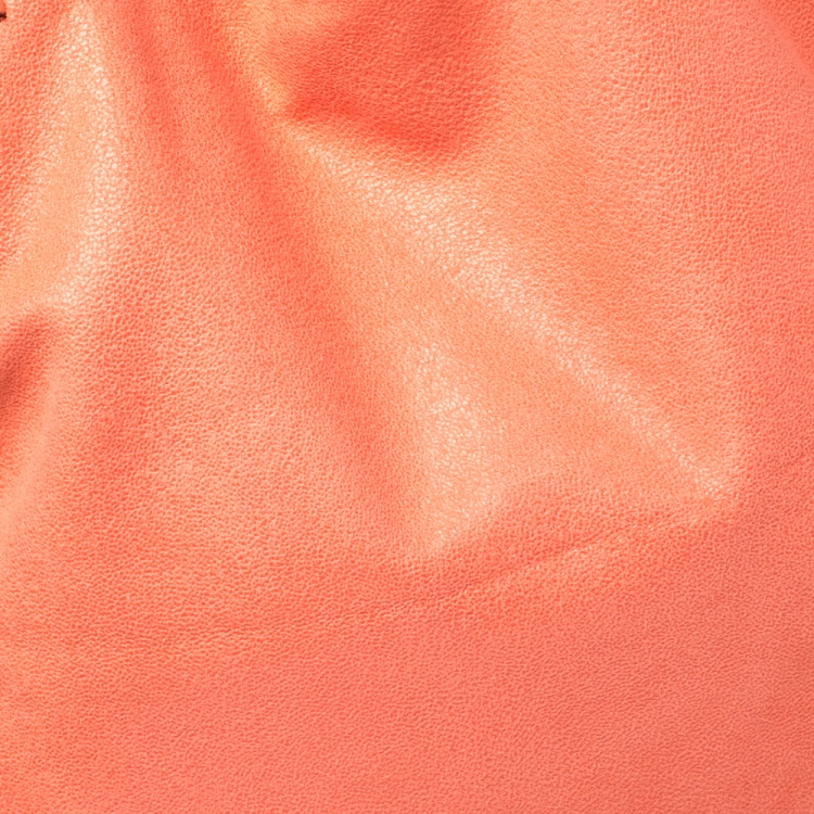 Pre Owned Stella McCartney Coral Faux Leather Falabella Tote