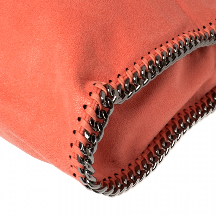 Pre Owned Stella McCartney Coral Faux Leather Falabella Tote
