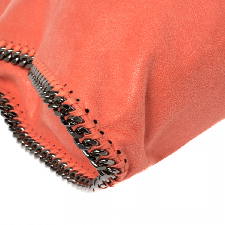 Pre Owned Stella McCartney Coral Faux Leather Falabella Tote