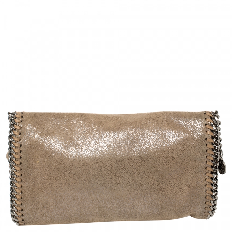Pre Owned Stella McCartney Beige Faux Leather Falabella Crossbody Bag
