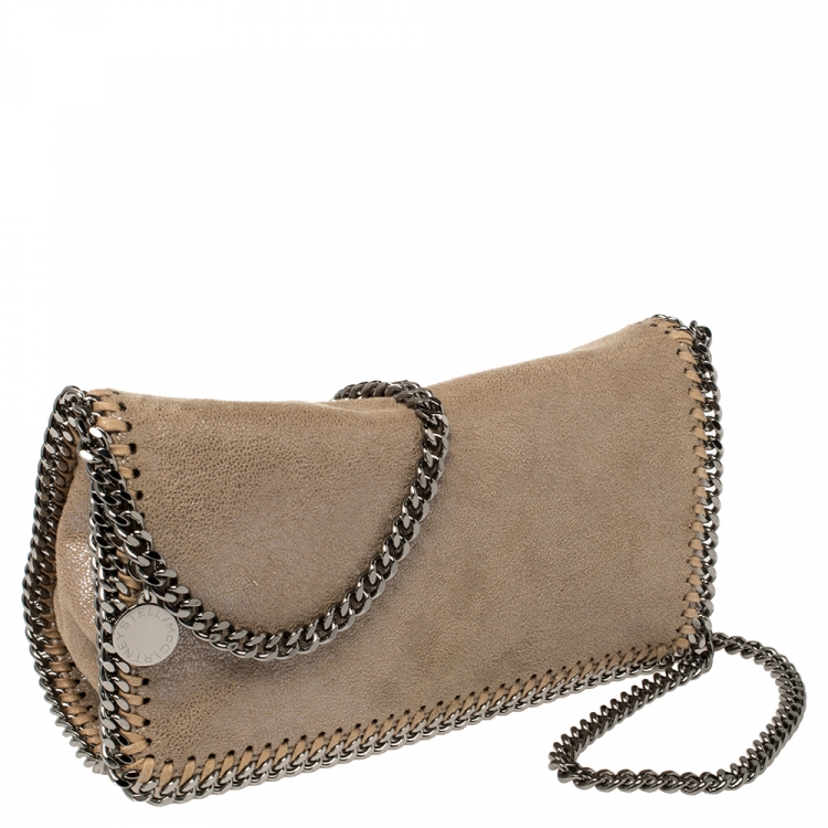 Pre Owned Stella McCartney Beige Faux Leather Falabella Crossbody Bag