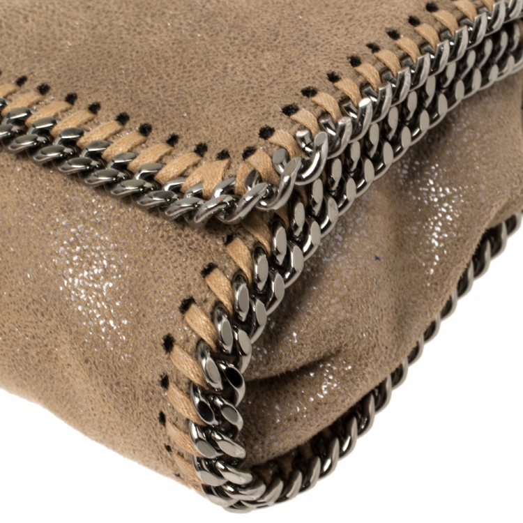 Pre Owned Stella McCartney Beige Faux Leather Falabella Crossbody Bag