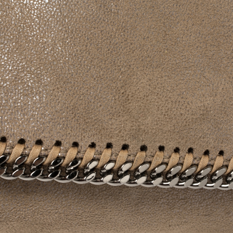 Pre Owned Stella McCartney Beige Faux Leather Falabella Crossbody Bag