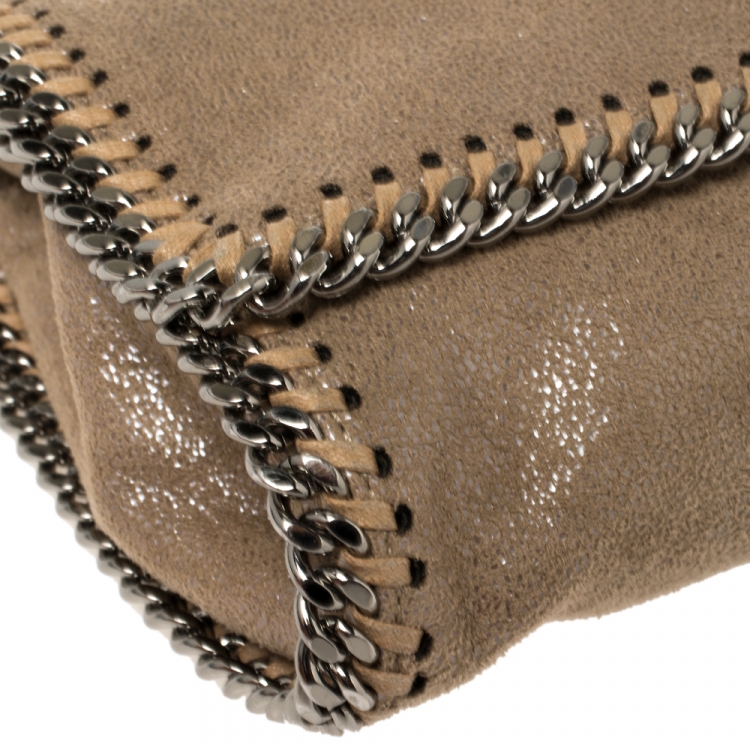 Pre Owned Stella McCartney Beige Faux Leather Falabella Crossbody Bag