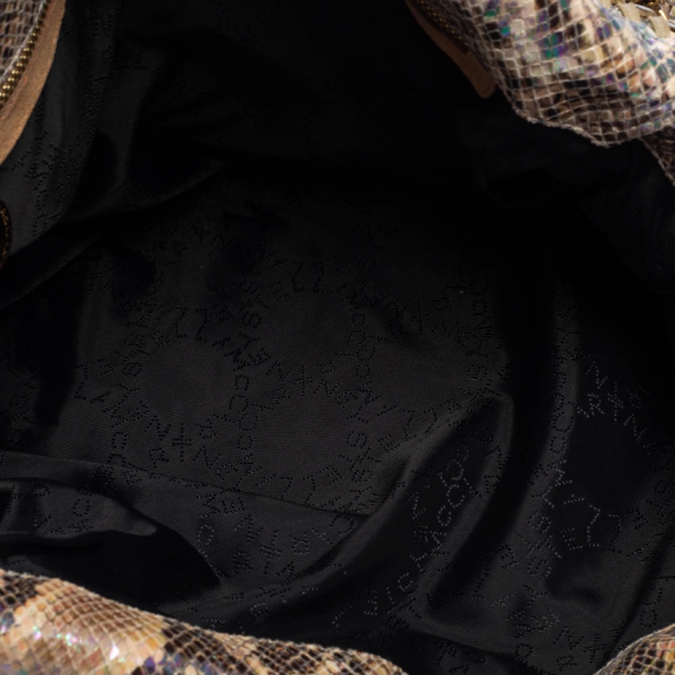 مملوكة مسبقًا Stella McCartney Multicolor Faux Python Embossed Leather Falabella Tote 