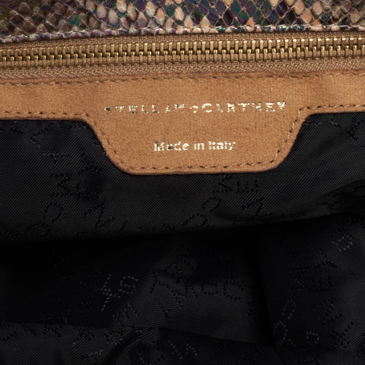 مملوكة مسبقًا Stella McCartney Multicolor Faux Python Embossed Leather Falabella Tote 