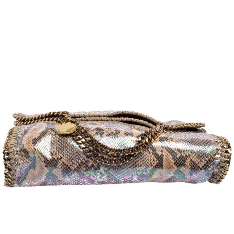مملوكة مسبقًا Stella McCartney Multicolor Faux Python Embossed Leather Falabella Tote 