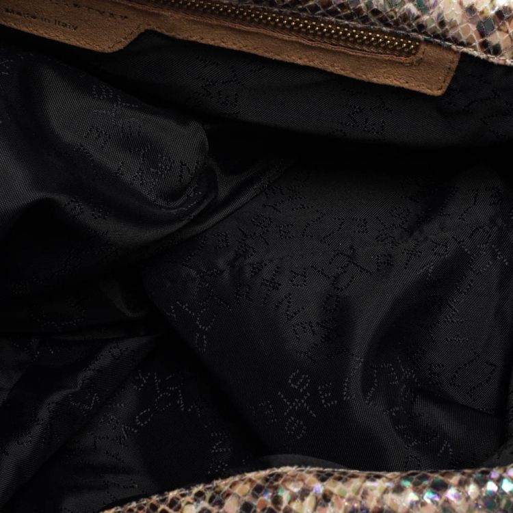 مملوكة مسبقًا Stella McCartney Multicolor Faux Python Embossed Leather Falabella Tote 