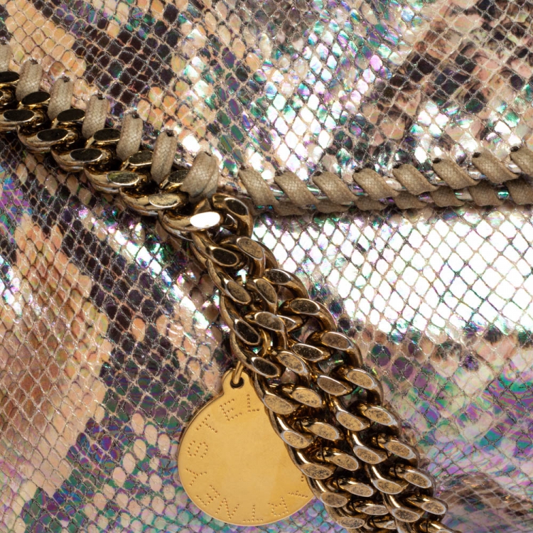 مملوكة مسبقًا Stella McCartney Multicolor Faux Python Embossed Leather Falabella Tote 
