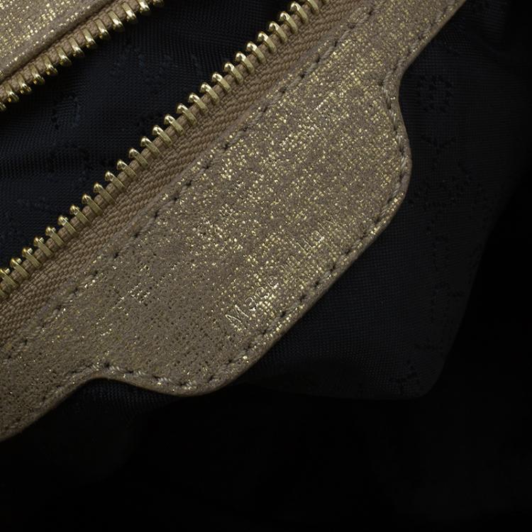 Pre Owned Stella McCartney Gold Faux Leather Small Falabella Tote