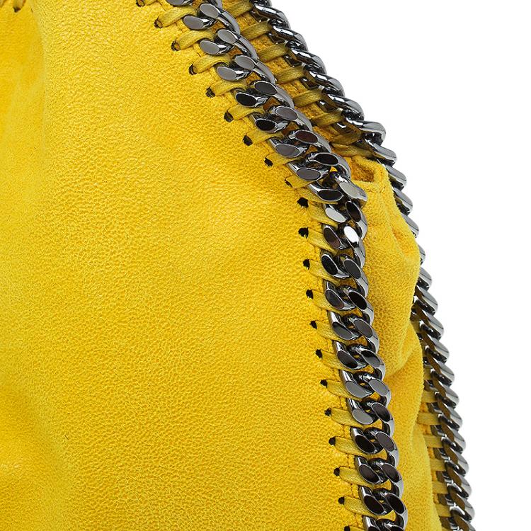مملوكة مسبقًا Stella McCartney Yellow Faux Leather Small Falabella Tote