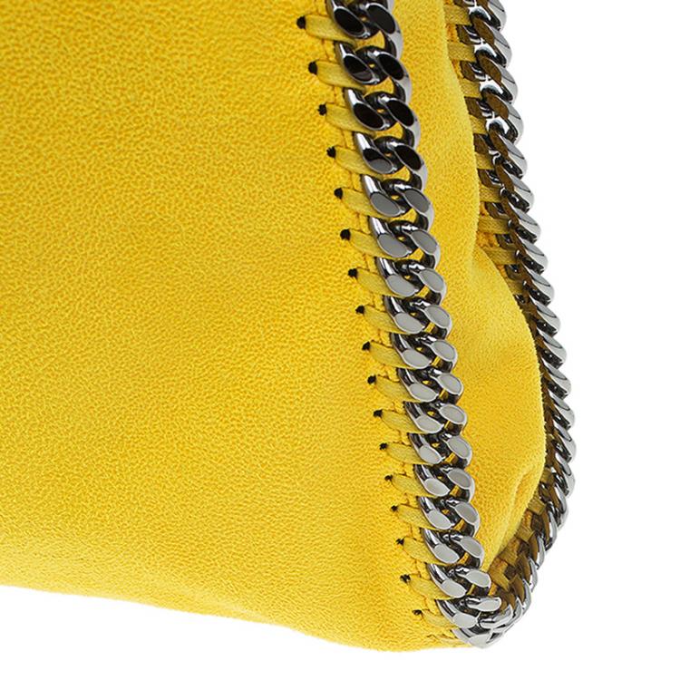 مملوكة مسبقًا Stella McCartney Yellow Faux Leather Small Falabella Tote