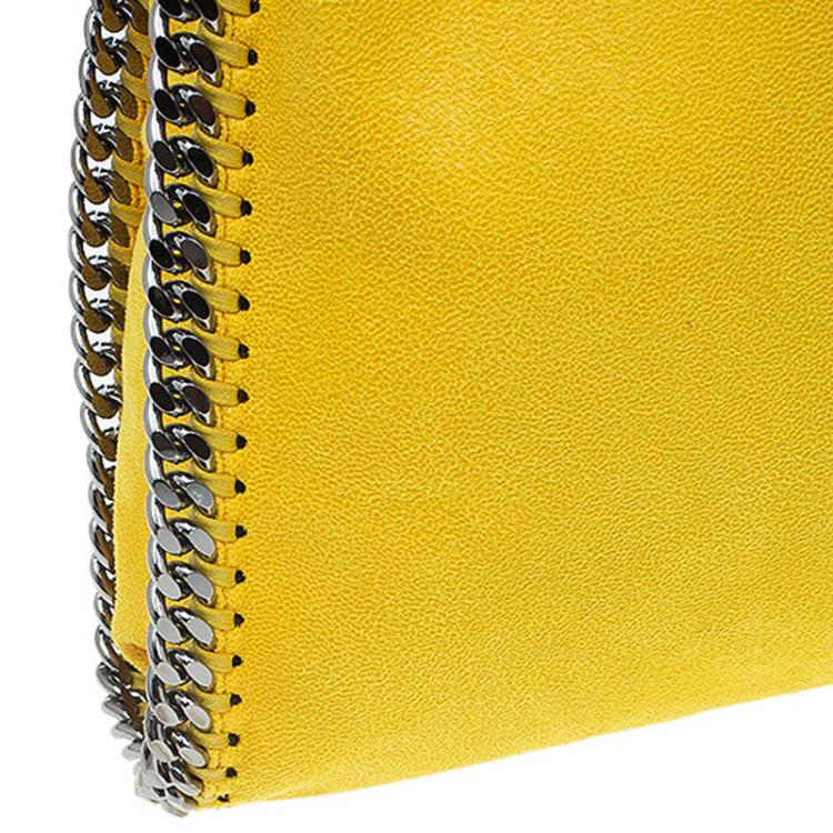 مملوكة مسبقًا Stella McCartney Yellow Faux Leather Small Falabella Tote