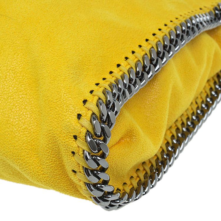 مملوكة مسبقًا Stella McCartney Yellow Faux Leather Small Falabella Tote