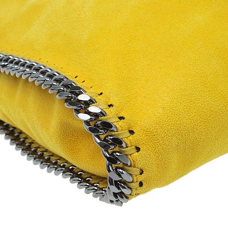 مملوكة مسبقًا Stella McCartney Yellow Faux Leather Small Falabella Tote