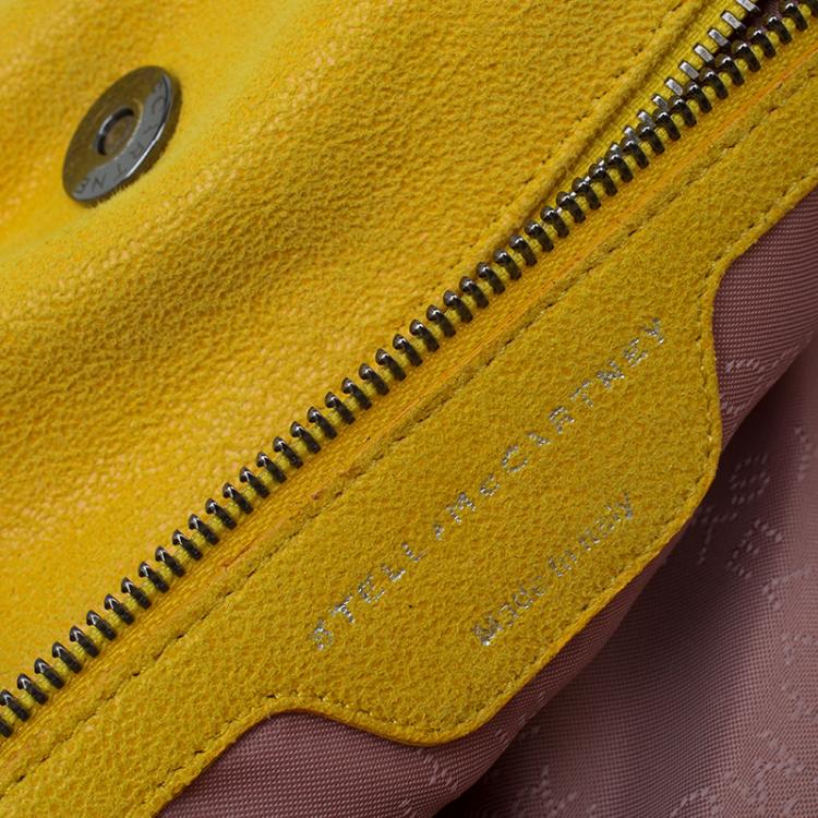 مملوكة مسبقًا Stella McCartney Yellow Faux Leather Small Falabella Tote