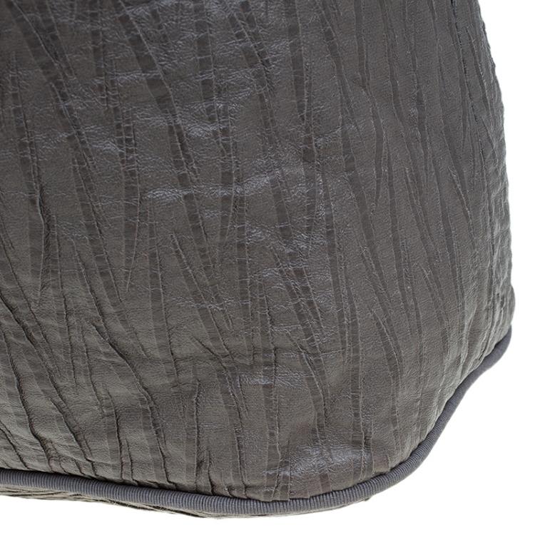 مملوكة مسبقًا Stella McCartney Grey Faux Leather Slouchy Hobo