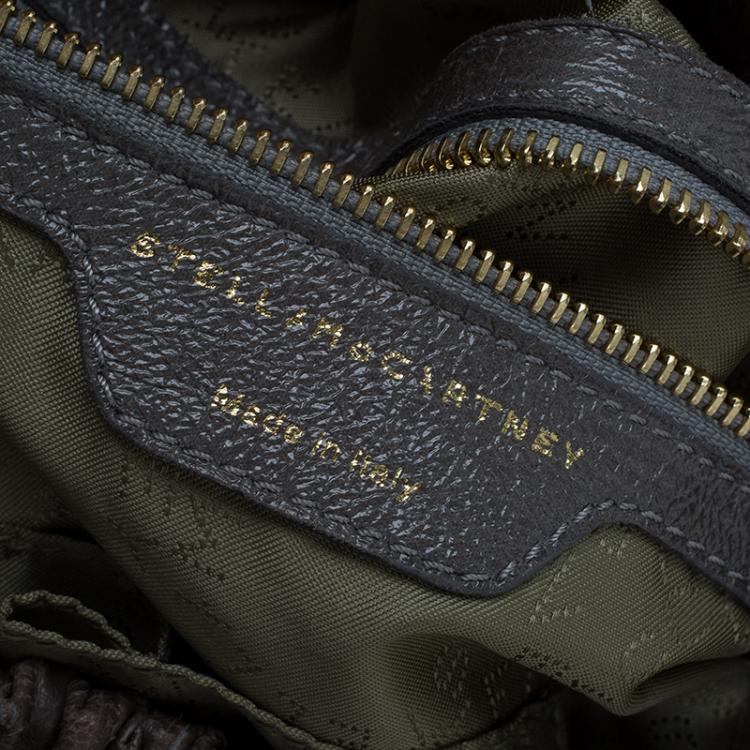 مملوكة مسبقًا Stella McCartney Grey Faux Leather Slouchy Hobo